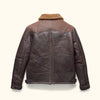 Jackson Shearling Leather Jacket | Brown