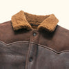 Jackson Shearling Leather Jacket | Brown