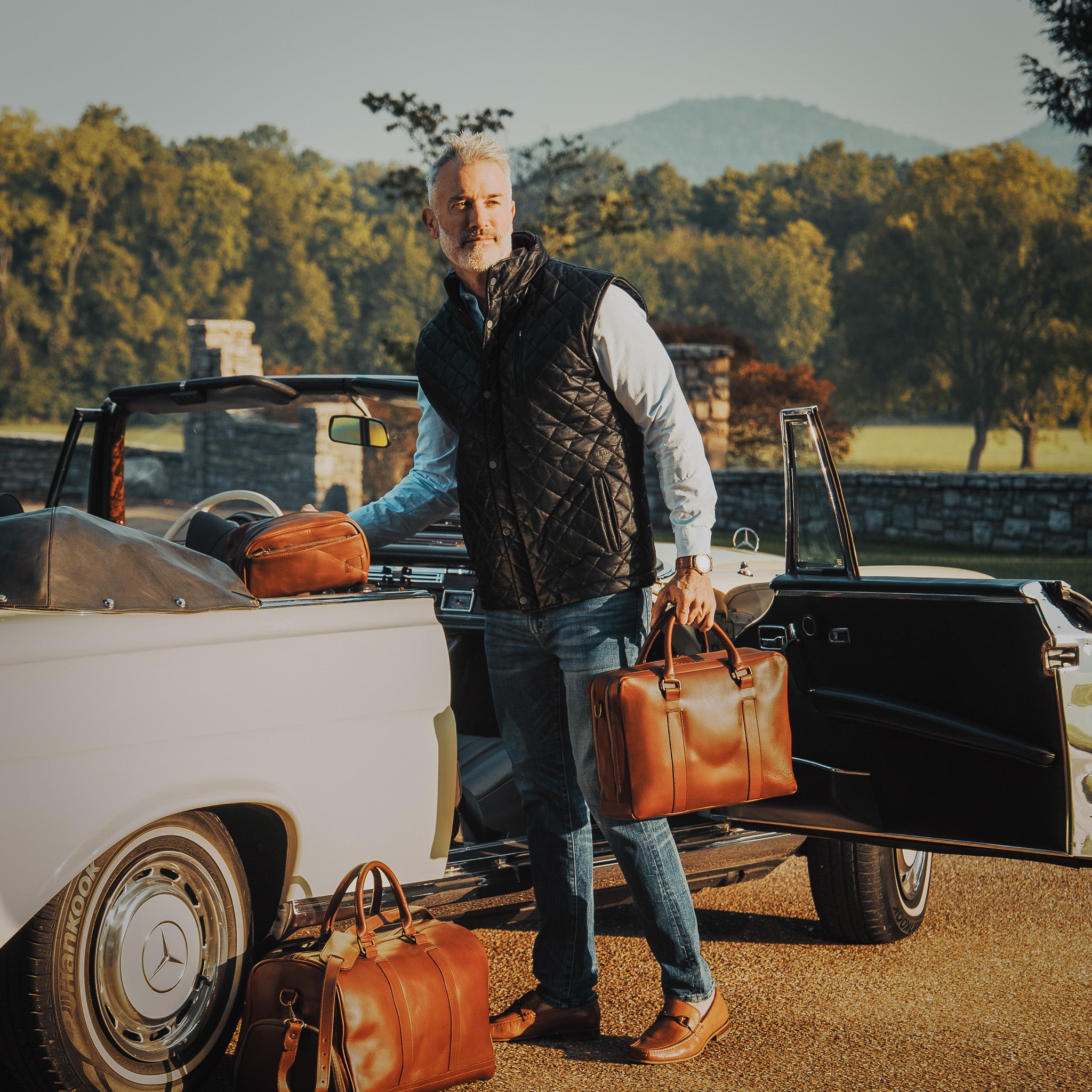 Bison Lapel Vest No.29 — Coronado Leather