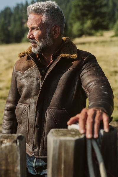 Mens Yellowstone Shearling Jacket