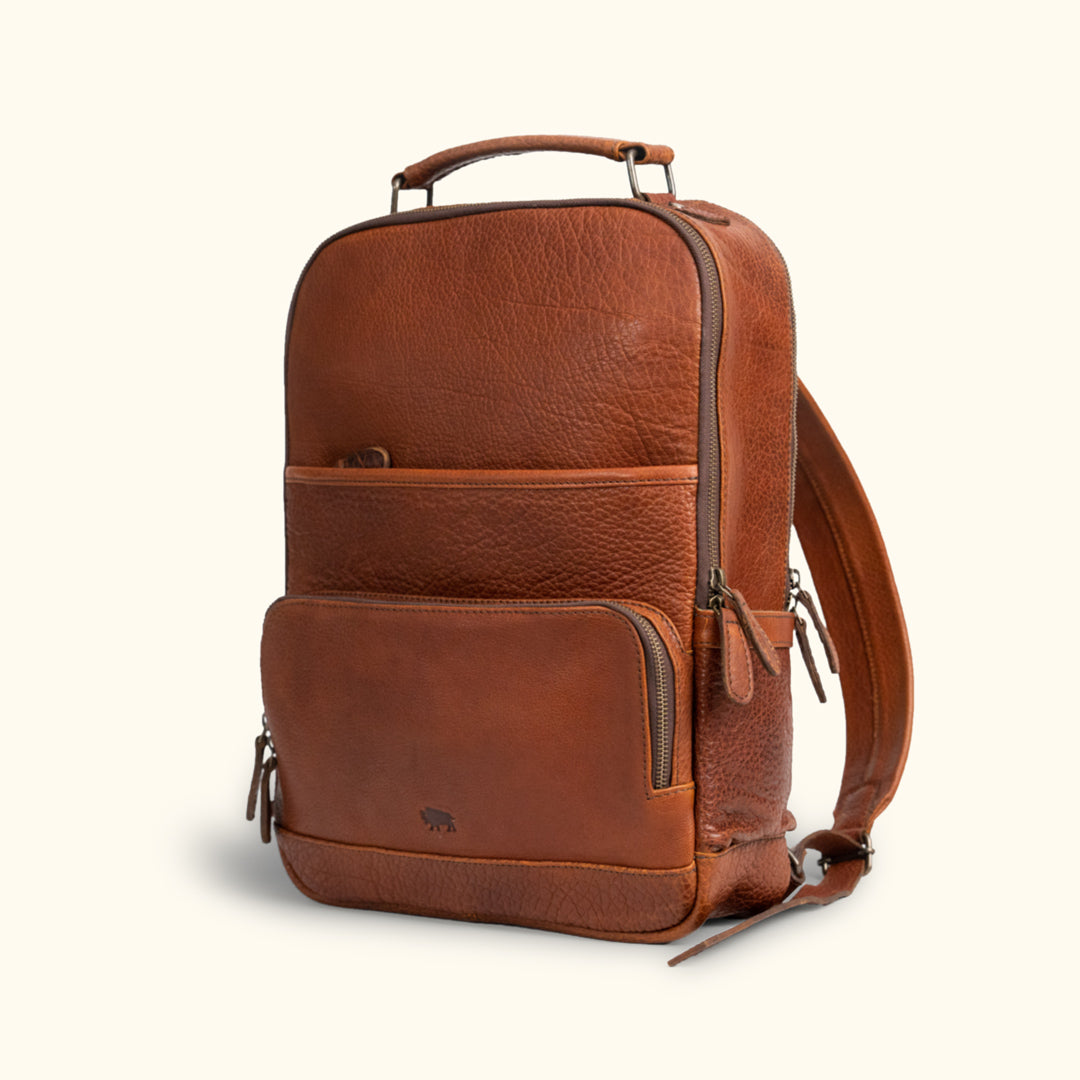 Leather Commuter Backpack Bag Buffalo Jackson