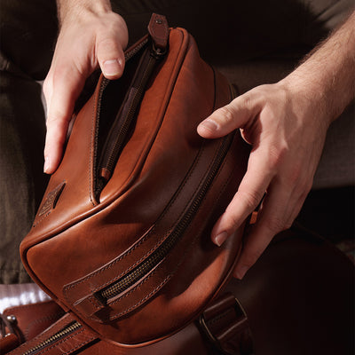 Classic Inspired Leather Dopp Kit | Elderwood