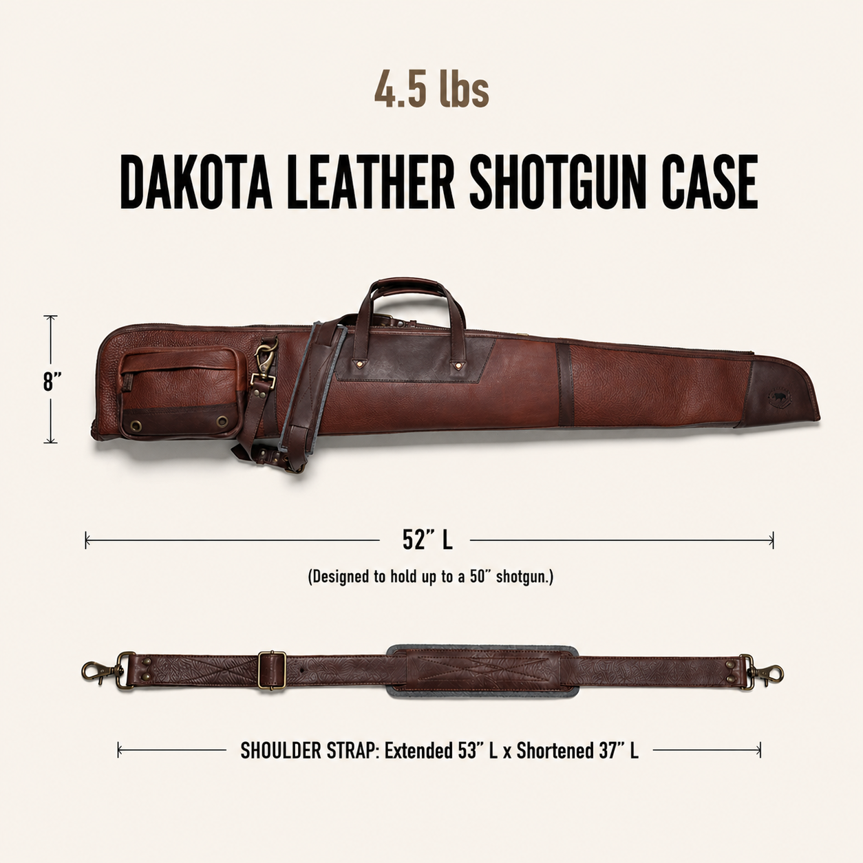 Dakota Leather Shotgun Case | All Leather