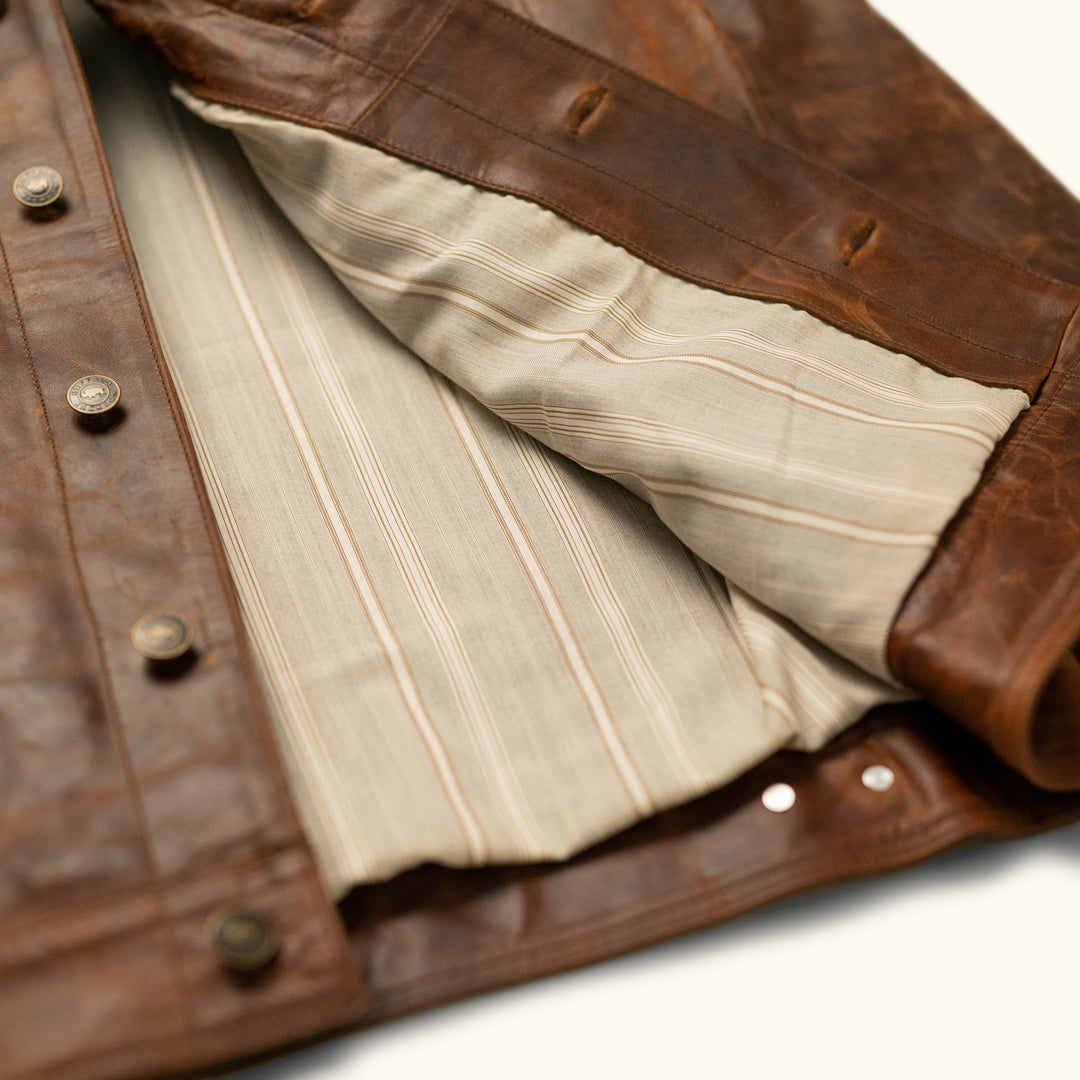 Brown Leather Jacket for Men (Driggs Jacket) | Buffalo Jackson
