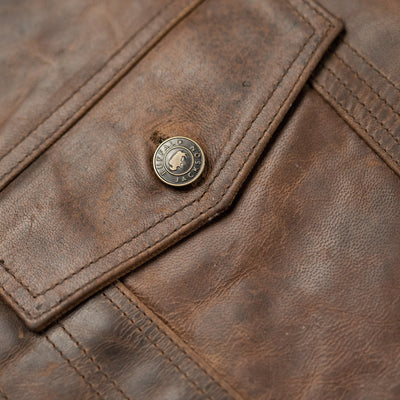 Driggs Leather Jacket | Brown