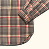 Cuff Detail - Brown Plaid Flannel Shirt