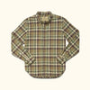 Mens Earthtone Brown and Green Plaid Flannel