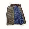 Highlands Quilted Leather Vest | Olive Green