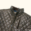 Highlands Quilted Leather Jacket | Olive Green