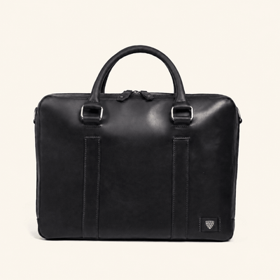 Limited Edition Jefferson Leather Briefcase | Black