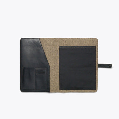 Limited Edition Leather Travel Portfolio | Black