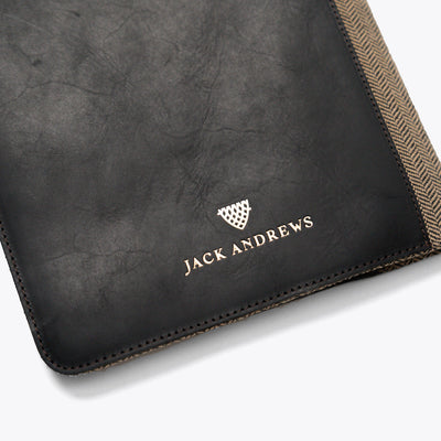 Limited Edition Leather Travel Padfolio | Black