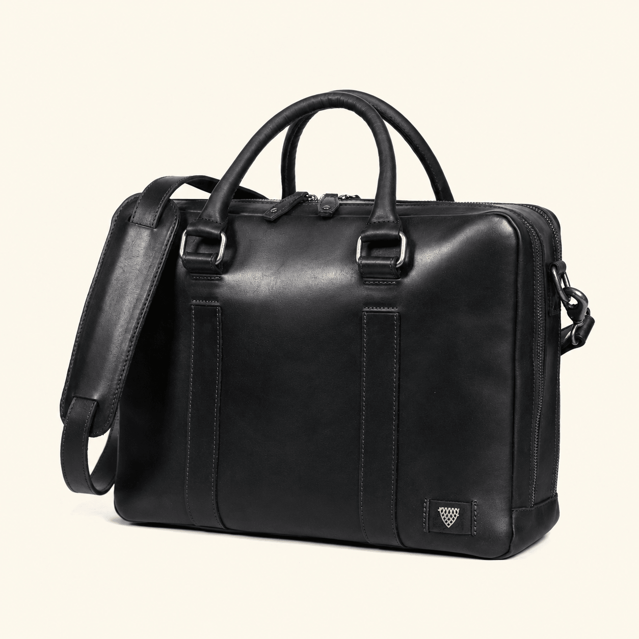 Limited Edition Jefferson Leather Briefcase | Black