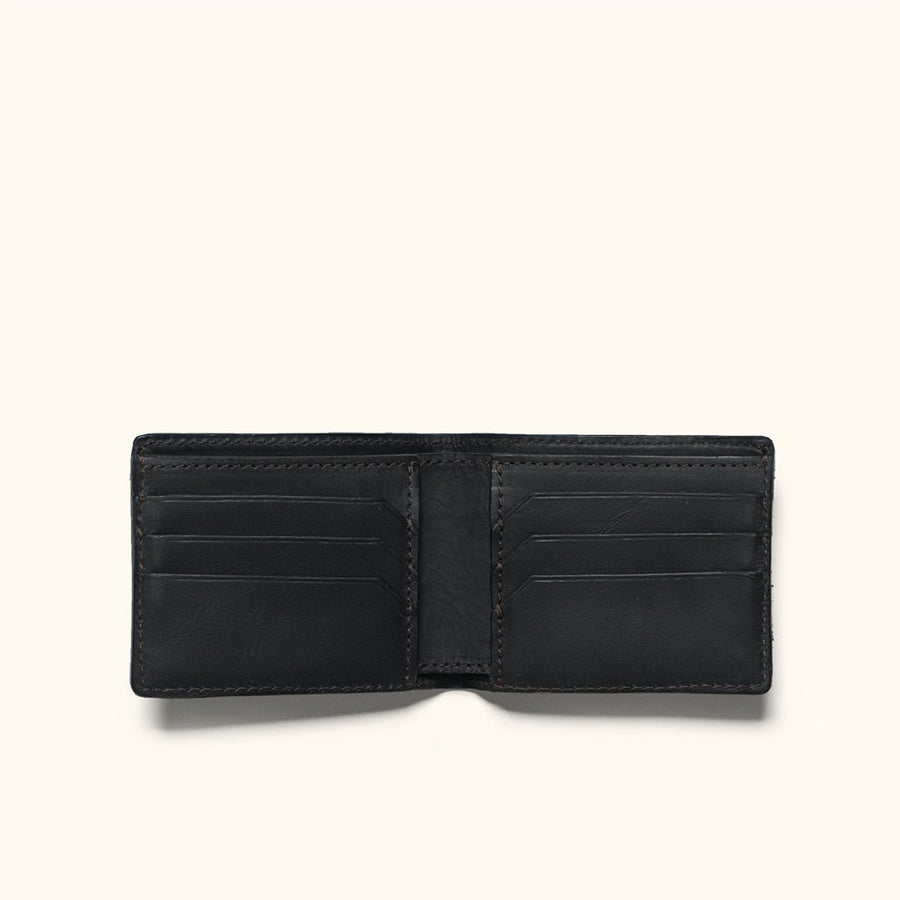 Limited Edition Jefferson Leather Billfold Wallet | Black - Buffalo Jackson Trading Co.