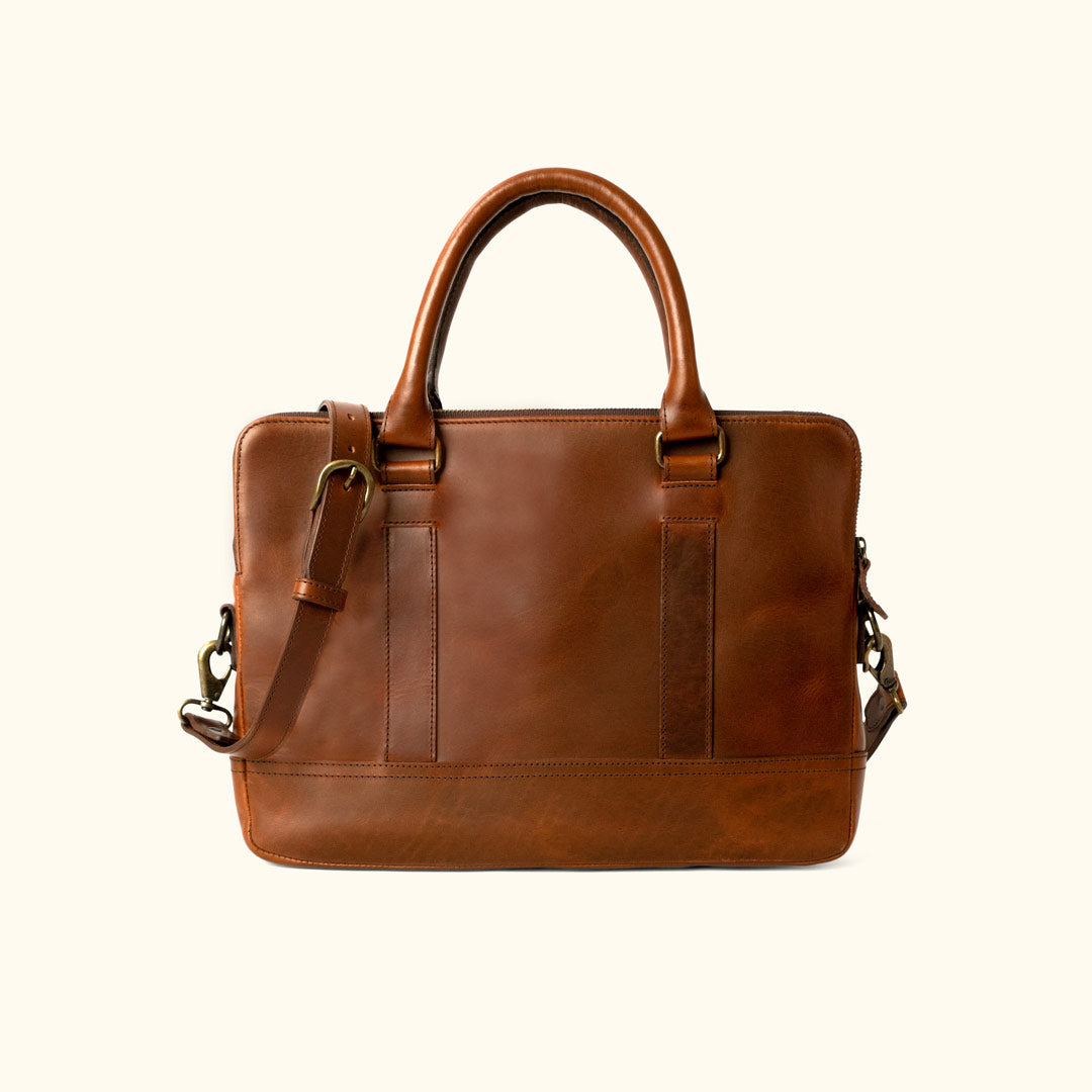 Leather Attache Briefcase Jefferson Bag Buffalo Jackson