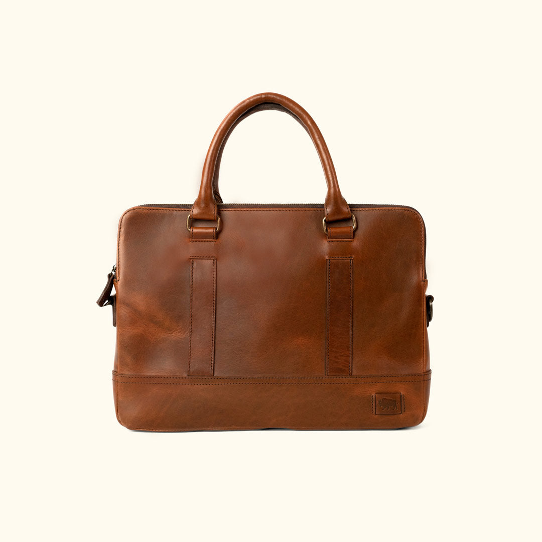 Leather Attache Briefcase - Jefferson Bag | Buffalo Jackson