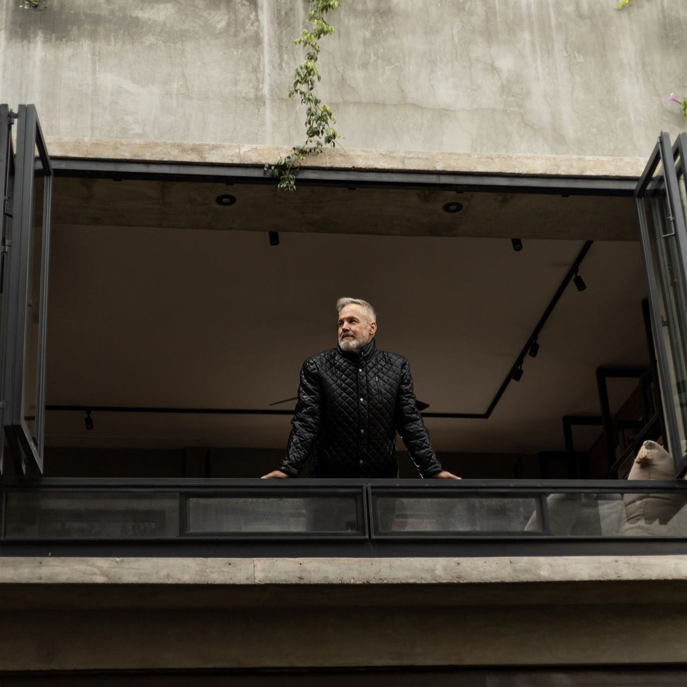 Highlands Quilted Leather Jacket | Black