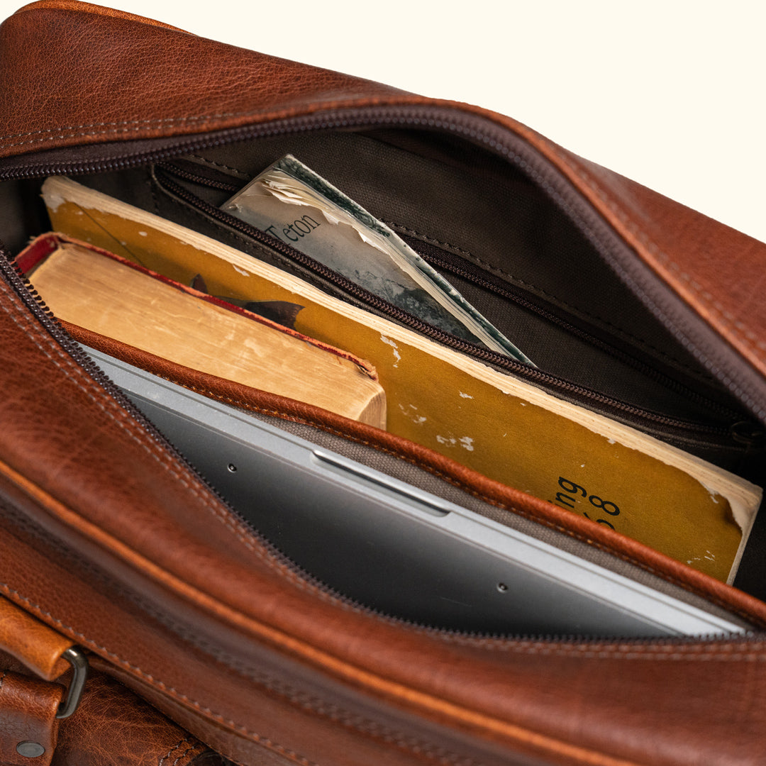 Leather Pilot Bag Roosevelt Collection Buffalo Jackson