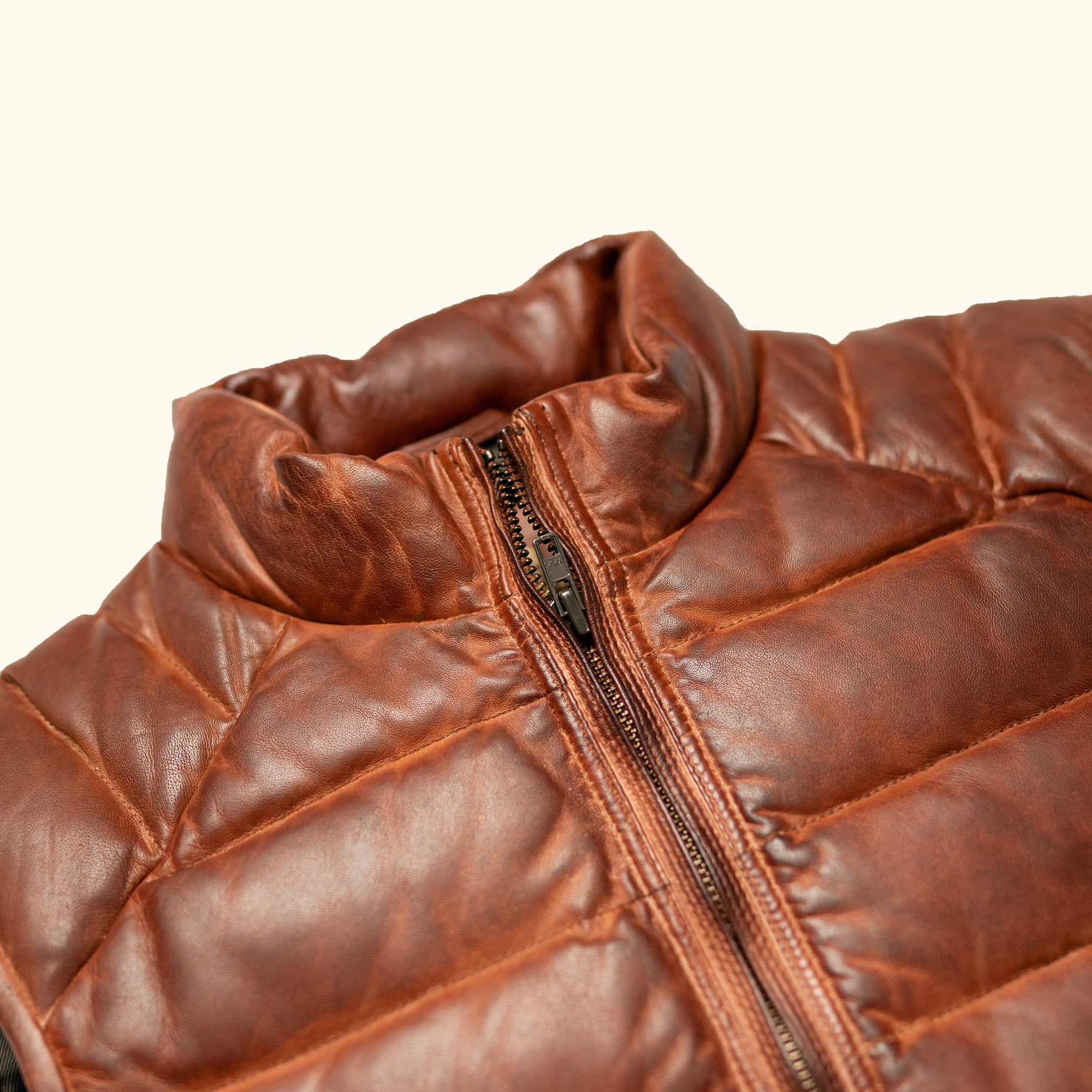 Buffalo Jackson Trading Co. Bridger Leather Down Jacket | Dark Brown - M