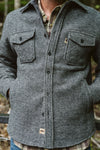 Riverton Wool Shirt Jac | Charcoal Shadow Gray