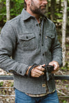 Riverton Wool Shirt Jac | Charcoal Shadow Gray