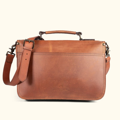 Denver Leather Briefcase | Autumn Brown