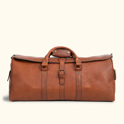 Limited Edition Roosevelt Leather Duffle Bag | Buffalo Grain