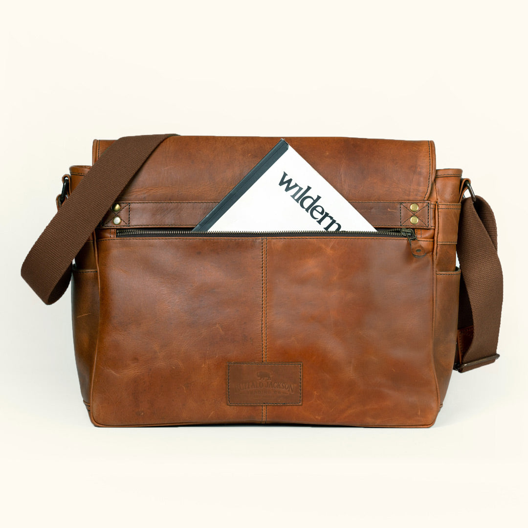Large Messenger Bag Brown Buffalo Jackson