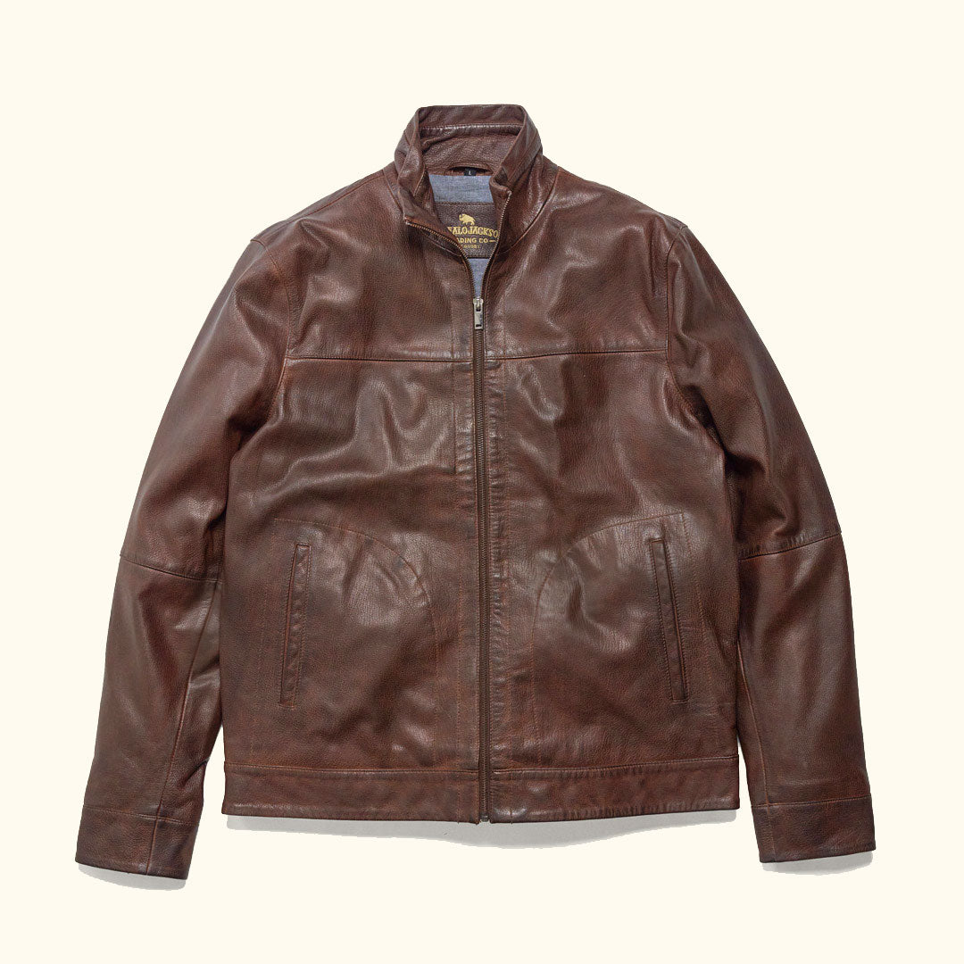 Sedona Light Weight Leather Jacket | Ironwood Brown