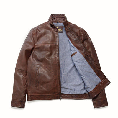 Sedona Light Weight Leather Jacket | Ironwood Brown
