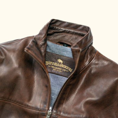 Sedona Light Weight Leather Jacket | Ironwood Brown