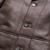 Big Sky Shearling Leather Blazer | Espresso Brown