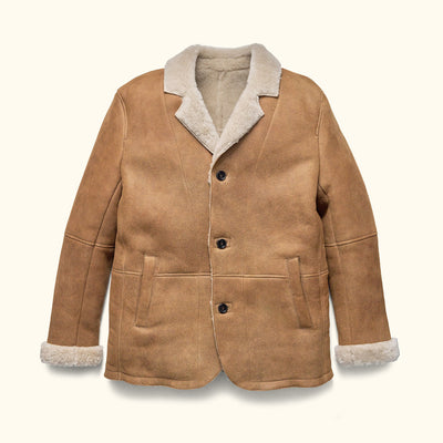 Sandstone - Big Sky Shearling Leather Coat