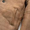 Pockets - Wool Shearling Jacket in Sandstone