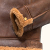 Shearling Leather Bomber Jacket | Grizzly Brown