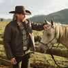 With Horse in Montana - Shearling Wool Jacket