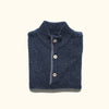 Pullover - Navy Sweater Buttons - Wool