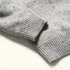 Men's Ribbed Cuff and Waist - Gray Wool Sweater