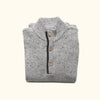 Men's 1/4 Wool Button Sweater