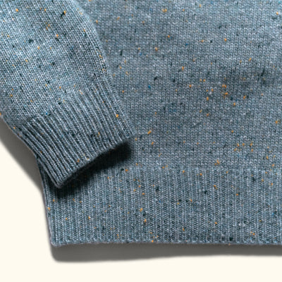 Crewneck Wool Sweater | Sea Fleck