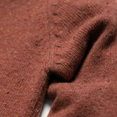 Sweater - Wool for Men - Crewneck Burn Orange