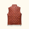 Back - Full Grain Leather Vest - Cinch Tabs Waist