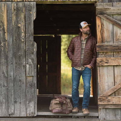 Leather Jacket in the Barn