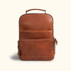 Front View - Commuter Backpack by Buffalo Jackson Leather Goods