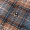 Button Detail - Wool Plaid Coat