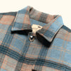 Collar - Wool Plaid Jacket with Horn Buttons