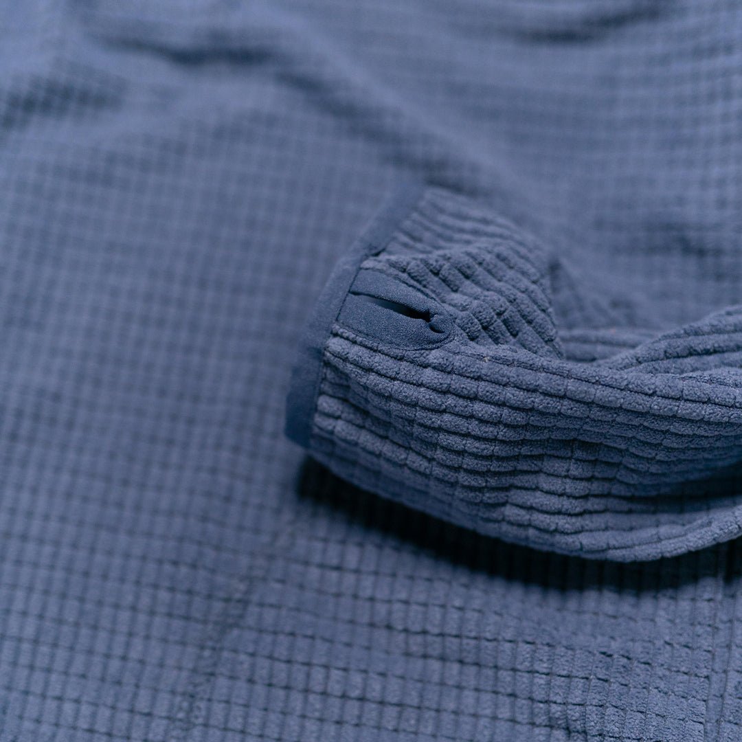Yosemite Waffle Fleece Pullover in Mesa Blue, view 9