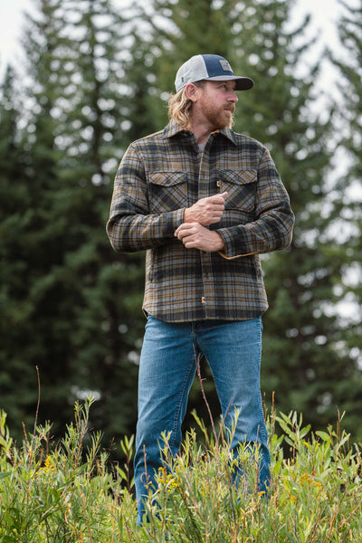 Yukon Wool Shirt Jac | Timber Moss Plaid