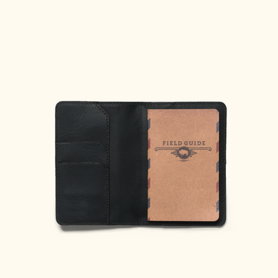 Limited Edition Jefferson Leather Passport Wallet | Black