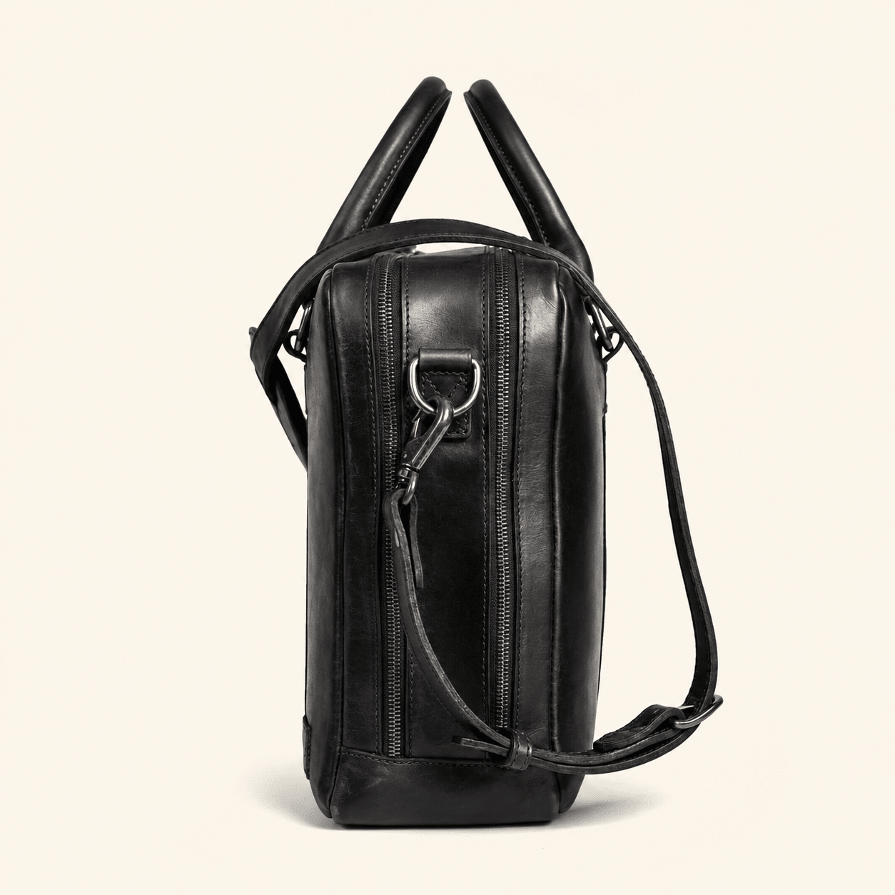 Limited Edition Jefferson Leather Briefcase | Black